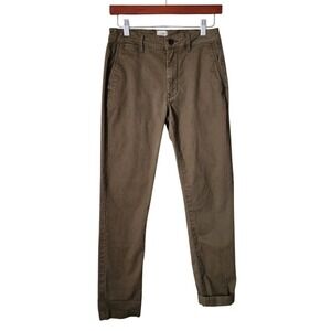 FLINT AND TINDER 365 5 Pocket Slim Pants Olive Workwear Americana 28x30